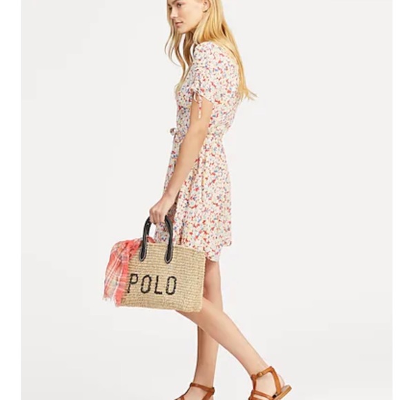 SALE!🌸🌸💥💥💥Lana Del Rey Polo Ralph Lauren crêpe wrap dress - Picture 11 of 14